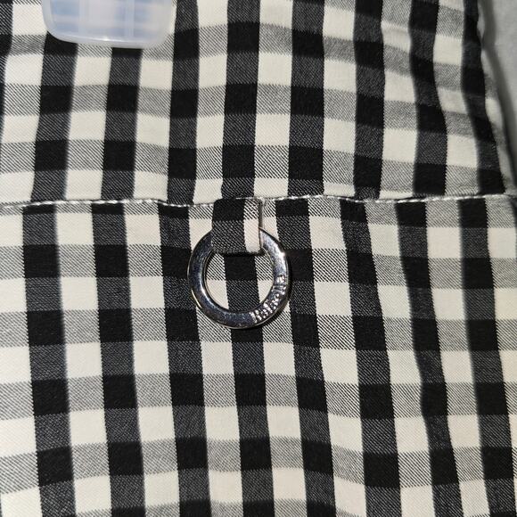 Rafaella Comfort Women's Plaid Shorts Black and White Size 16 - Picture 3 of 6